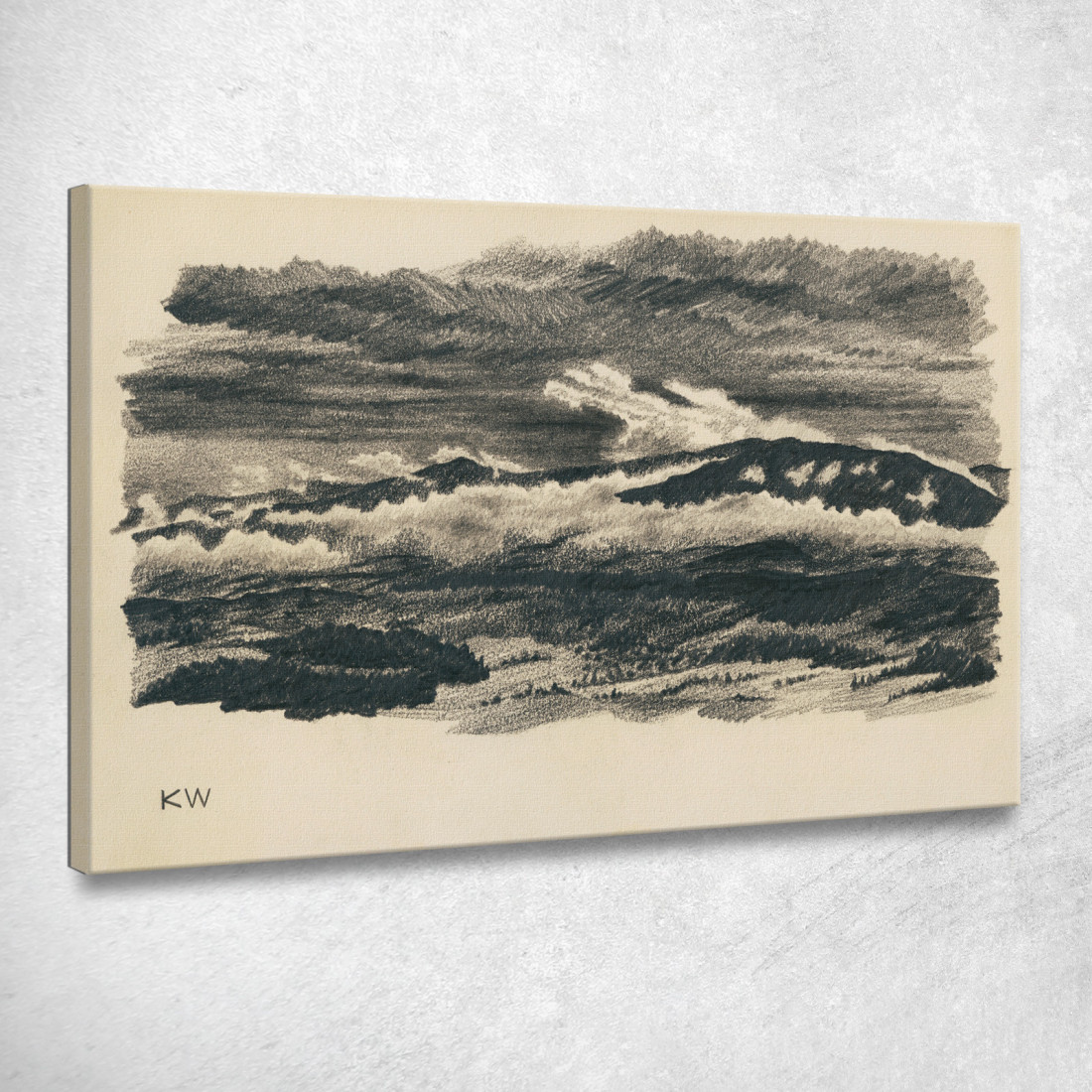 Studi Sulla Natura Xlviii Karl Wiener kwn399 quadro stampato su tela Studi Sulla Natura Xlviii Karl Wiener kwn399 quadro stampato su tela