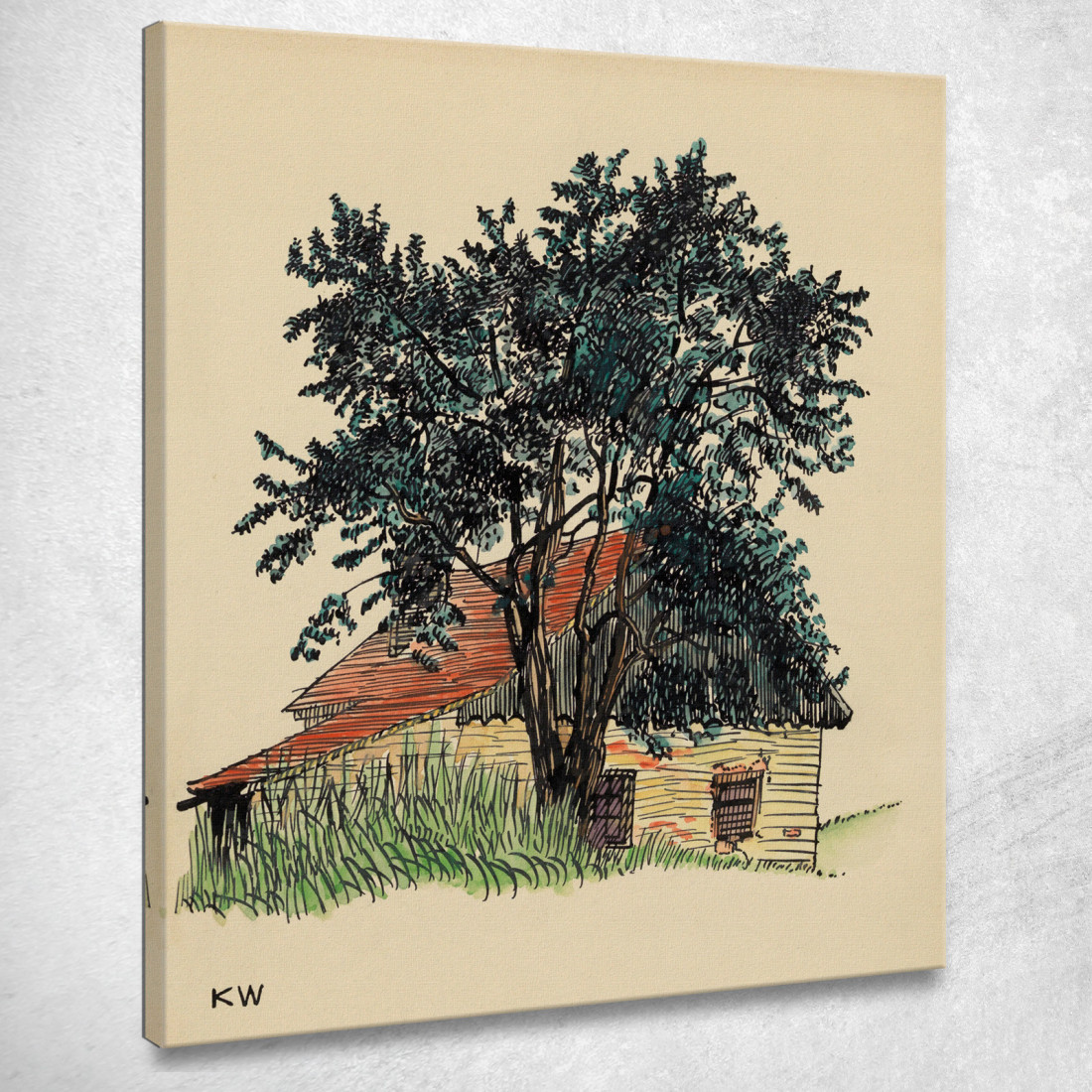 Fattoria Senza Titolo 2 Karl Wiener kwn485 quadro stampato su tela Fattoria Senza Titolo 2 Karl Wiener kwn485 quadro stampato su tela