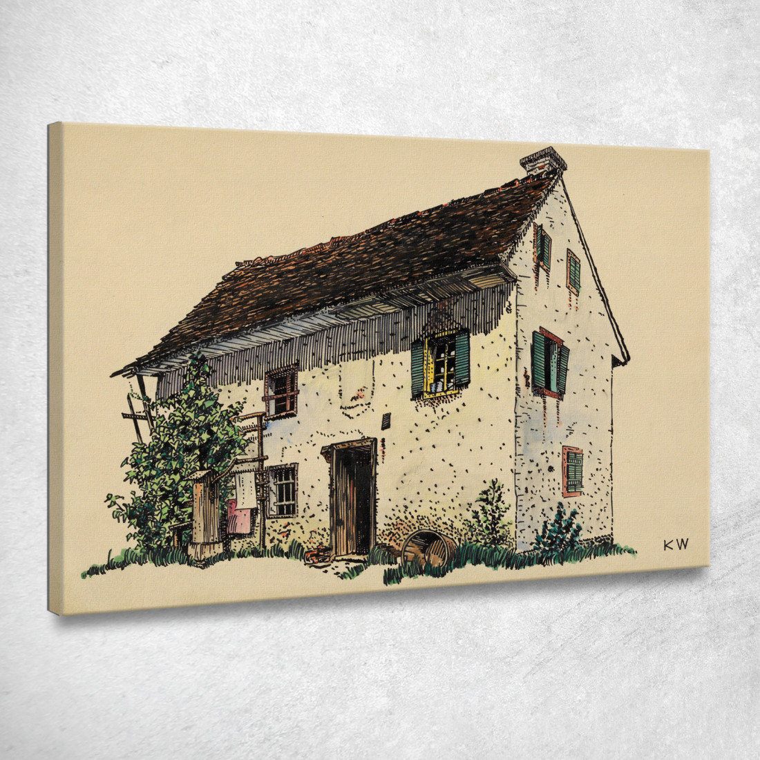 Fattoria Senza Titolo 3 Karl Wiener kwn486 quadro stampato su tela Fattoria Senza Titolo 3 Karl Wiener kwn486 quadro stampato su tela