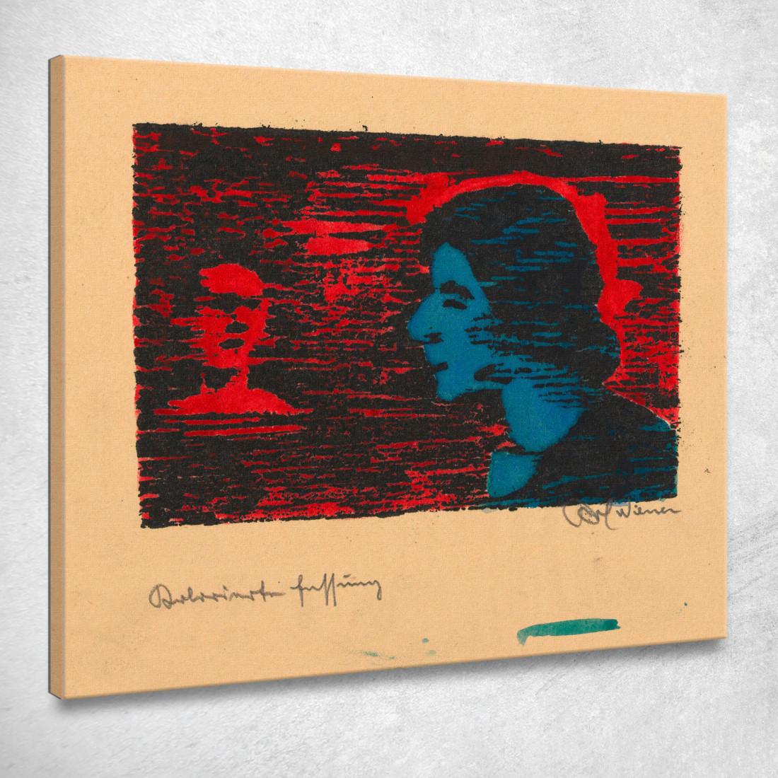 Ritratto Femminile Senza Titolo Karl Wiener kwn528 quadro stampato su tela Ritratto Femminile Senza Titolo Karl Wiener kwn528 quadro stampato su tela