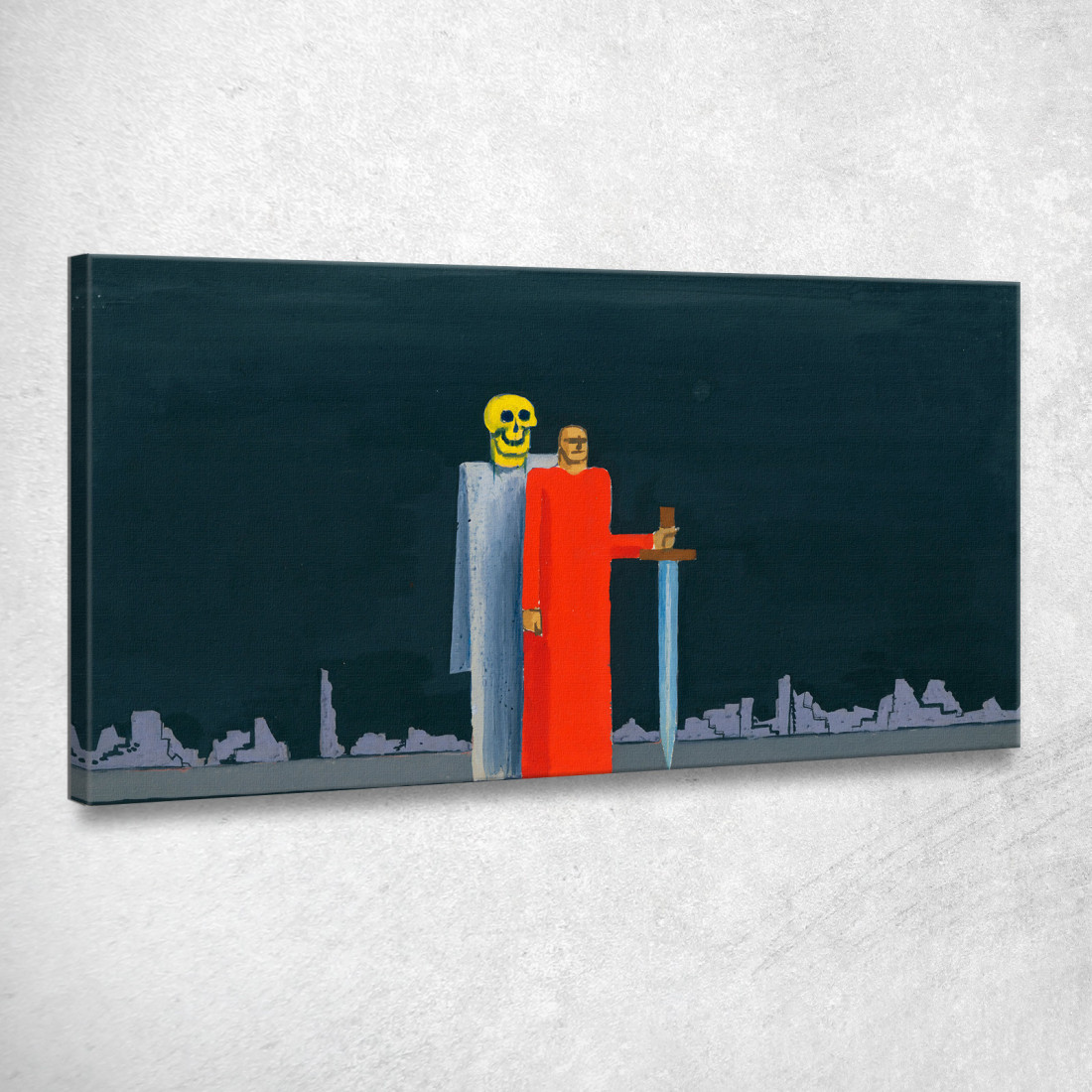 Vittoria E Morte Karl Wiener kwn661 quadro stampato su tela Vittoria E Morte Karl Wiener kwn661 quadro stampato su tela