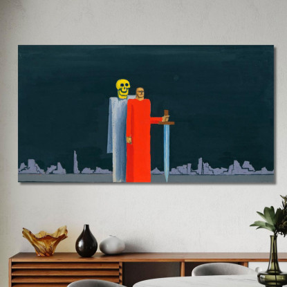 Vittoria E Morte Karl Wiener kwn661 quadro stampato su tela