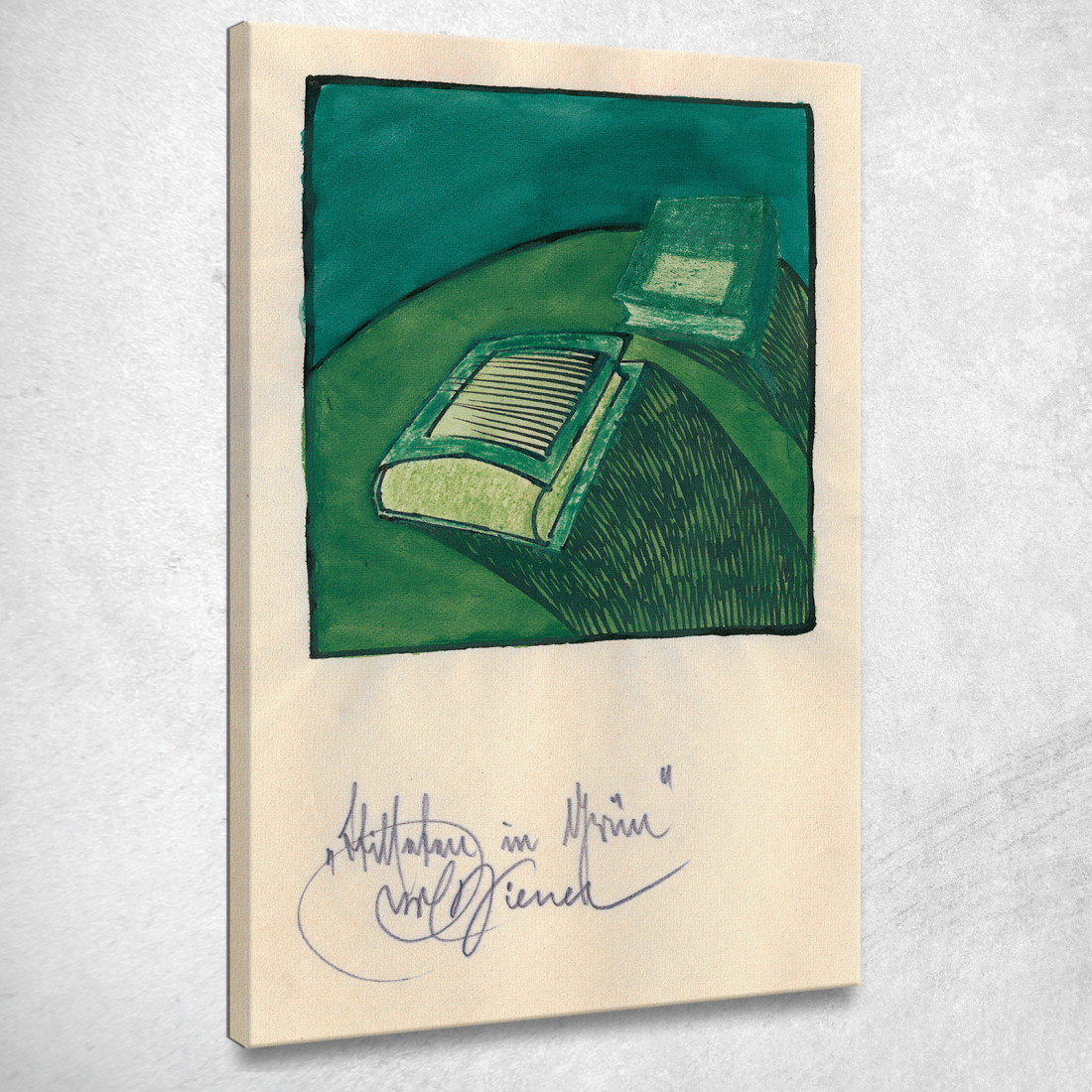 Natura Morta Nel Verde Karl Wiener kwn684 quadro stampato su tela Natura Morta Nel Verde Karl Wiener kwn684 quadro stampato su tela