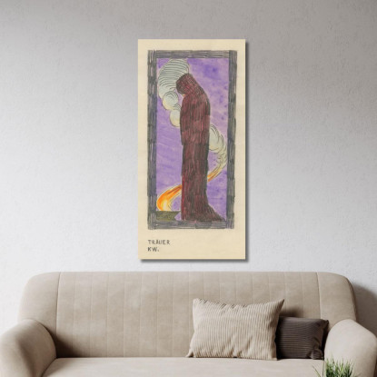Dolore Karl Wiener kwn697 quadro stampato su tela