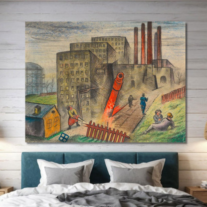 Sobborgo Iii Karl Wiener kwn724 quadro stampato su tela