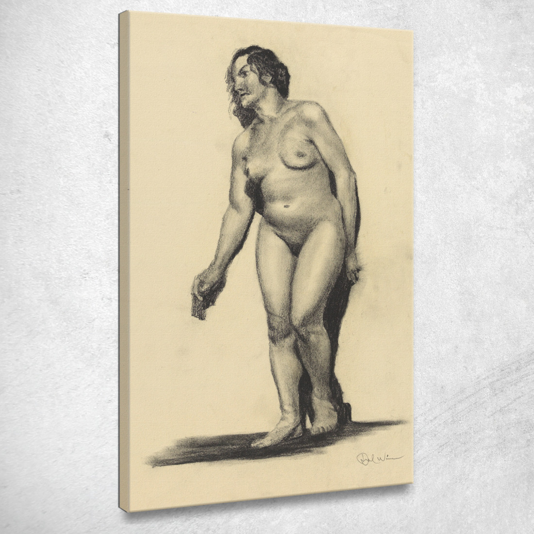 Nudo Femminile Iii Karl Wiener kwn740 quadro stampato su tela Nudo Femminile Iii Karl Wiener kwn740 quadro stampato su tela
