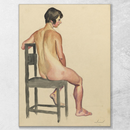 Nudo Femminile Vi Karl Wiener kwn744 quadro stampato su tela