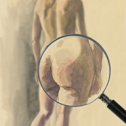 Nudo Femminile Vii Karl Wiener kwn745 quadro stampato su tela