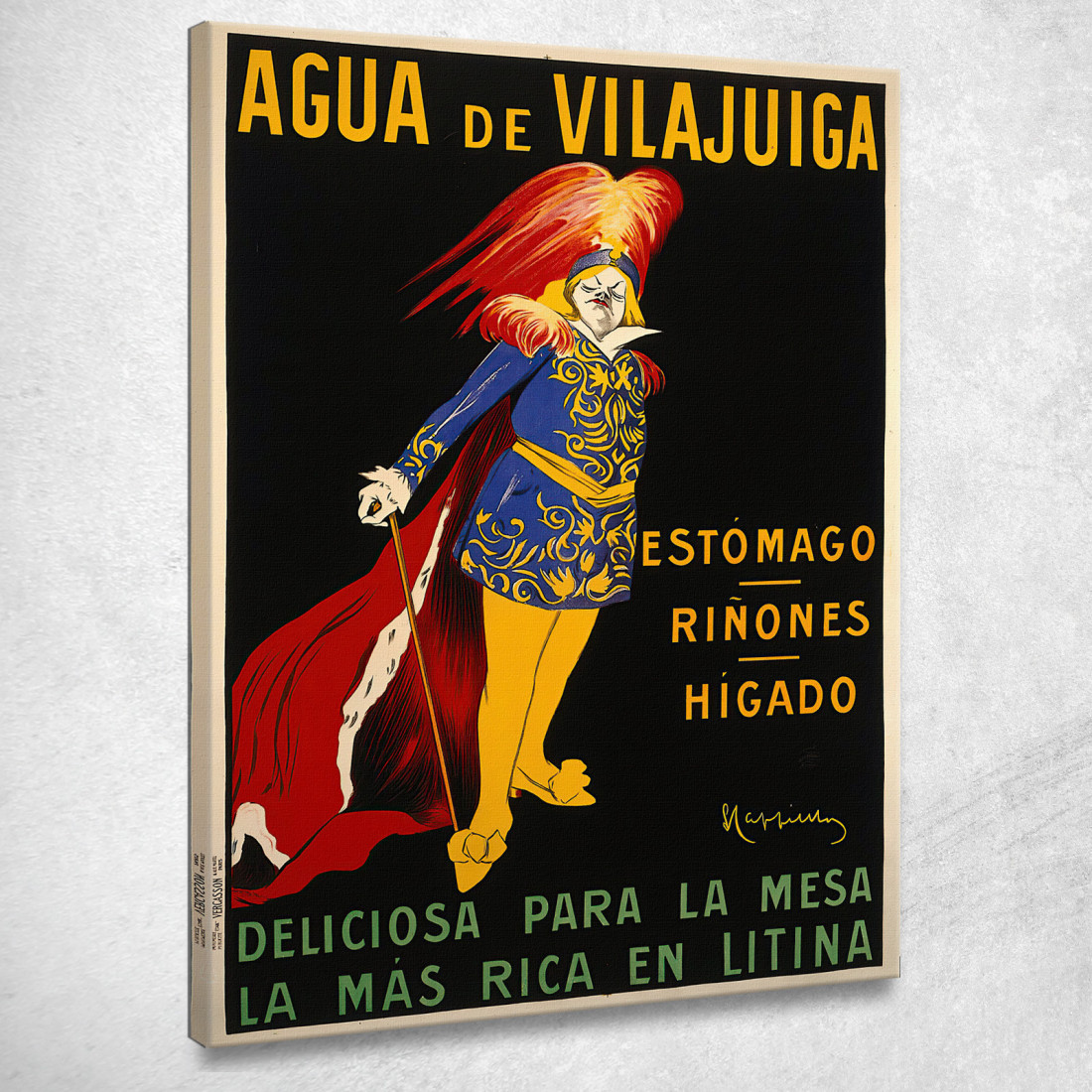 Acqua Di Vilajuïga Leonetto Cappiello lcp2 quadro stampato su tela Acqua Di Vilajuïga Leonetto Cappiello lcp2 quadro stampato su tela