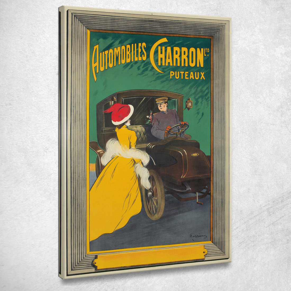 Automobiles Charron Ltd. Leonetto Cappiello lcp9 quadro stampato su tela Automobiles Charron Ltd. Leonetto Cappiello lcp9 quadro stampato su tela