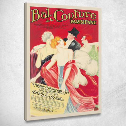 Ballo Dell'Alta Moda Parigina Leonetto Cappiello lcp10 quadro stampato su tela