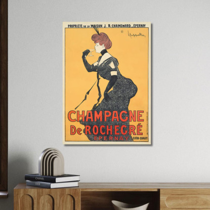 Champagne Rochegre Leonetto Cappiello lcp23 quadro stampato su tela