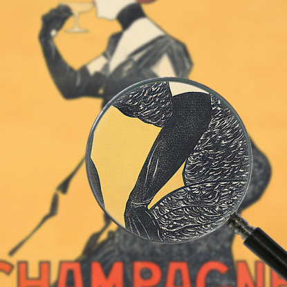 Champagne Rochegre Leonetto Cappiello lcp23 quadro stampato su tela