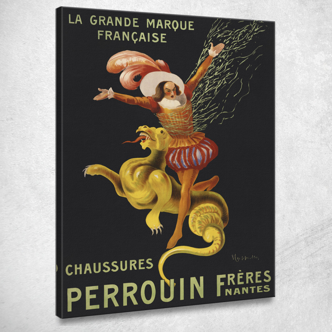 Scarpe Dei Fratelli Perrouin Leonetto Cappiello lcp26 quadro stampato su tela Scarpe Dei Fratelli Perrouin Leonetto Cappiello lcp26 quadro stampato su tela