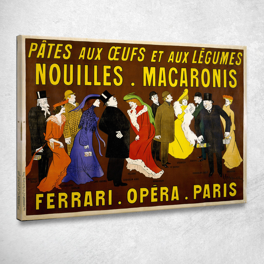 Poster Per Tagliatelle E Pasta Leonetto Cappiello lcp95 quadro stampato su tela Poster Per Tagliatelle E Pasta Leonetto Cappiello lcp95 quadro stampato su tela