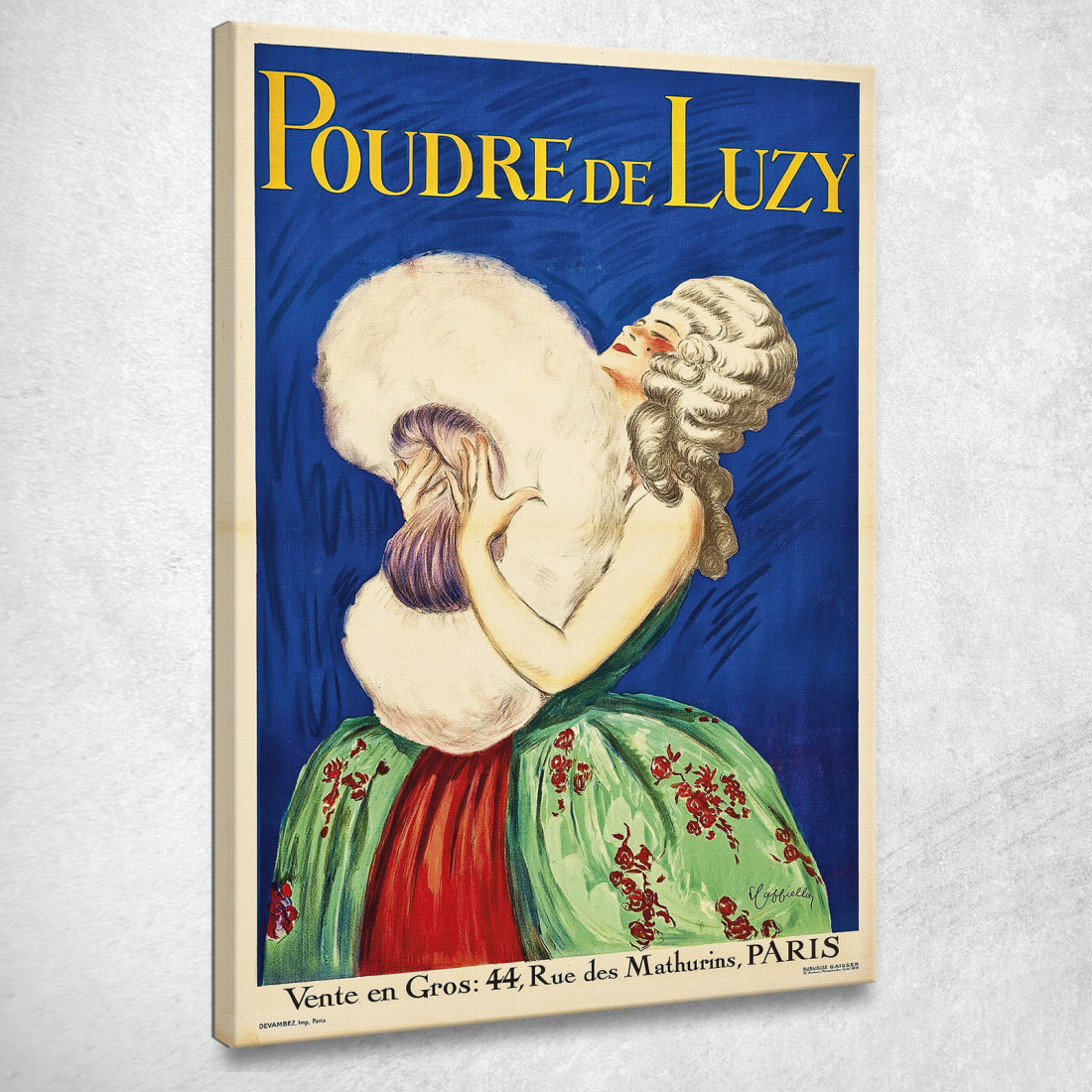 Polvere Luzy Leonetto Cappiello lcp97 quadro stampato su tela Polvere Luzy Leonetto Cappiello lcp97 quadro stampato su tela
