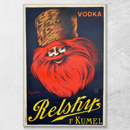 Vodka Relsky S Leonetto Cappiello lcp100 quadro stampato su tela
