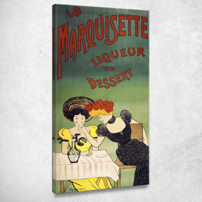 Il Liquore Da Dessert Marquisette Leonetto Cappiello lcp105 quadro stampato su tela