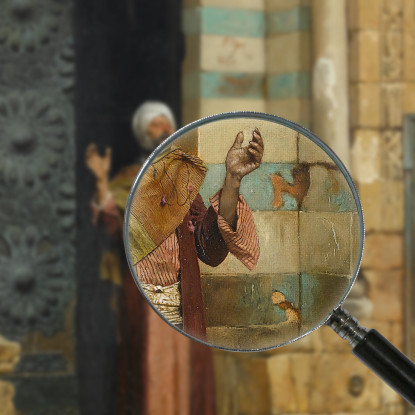 Alla Porta Della Moschea Ludwig Deutsch ldt8 quadro stampato su tela