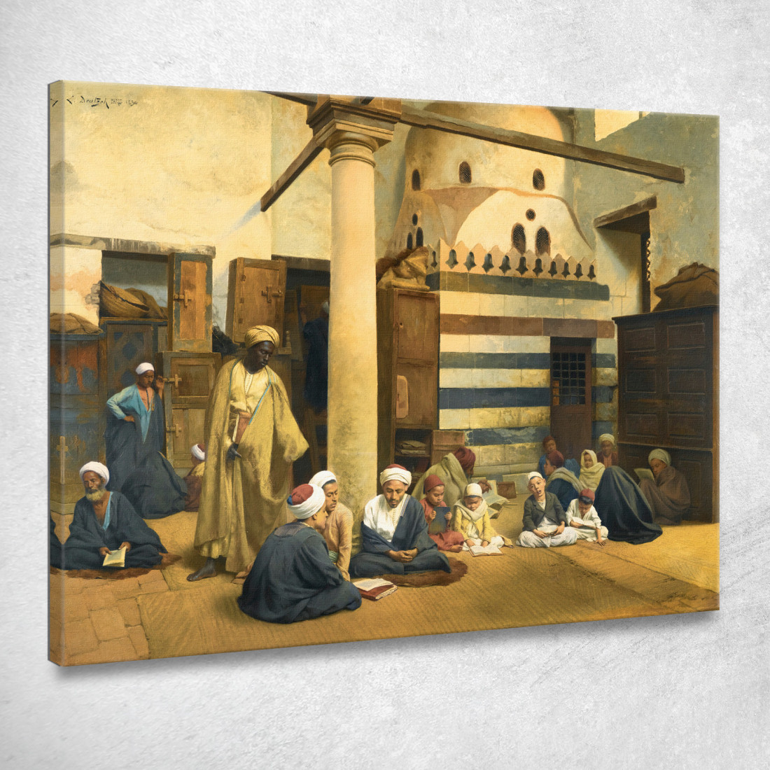 Nella Madrasa Ludwig Deutsch ldt13 quadro stampato su tela Nella Madrasa Ludwig Deutsch ldt13 quadro stampato su tela