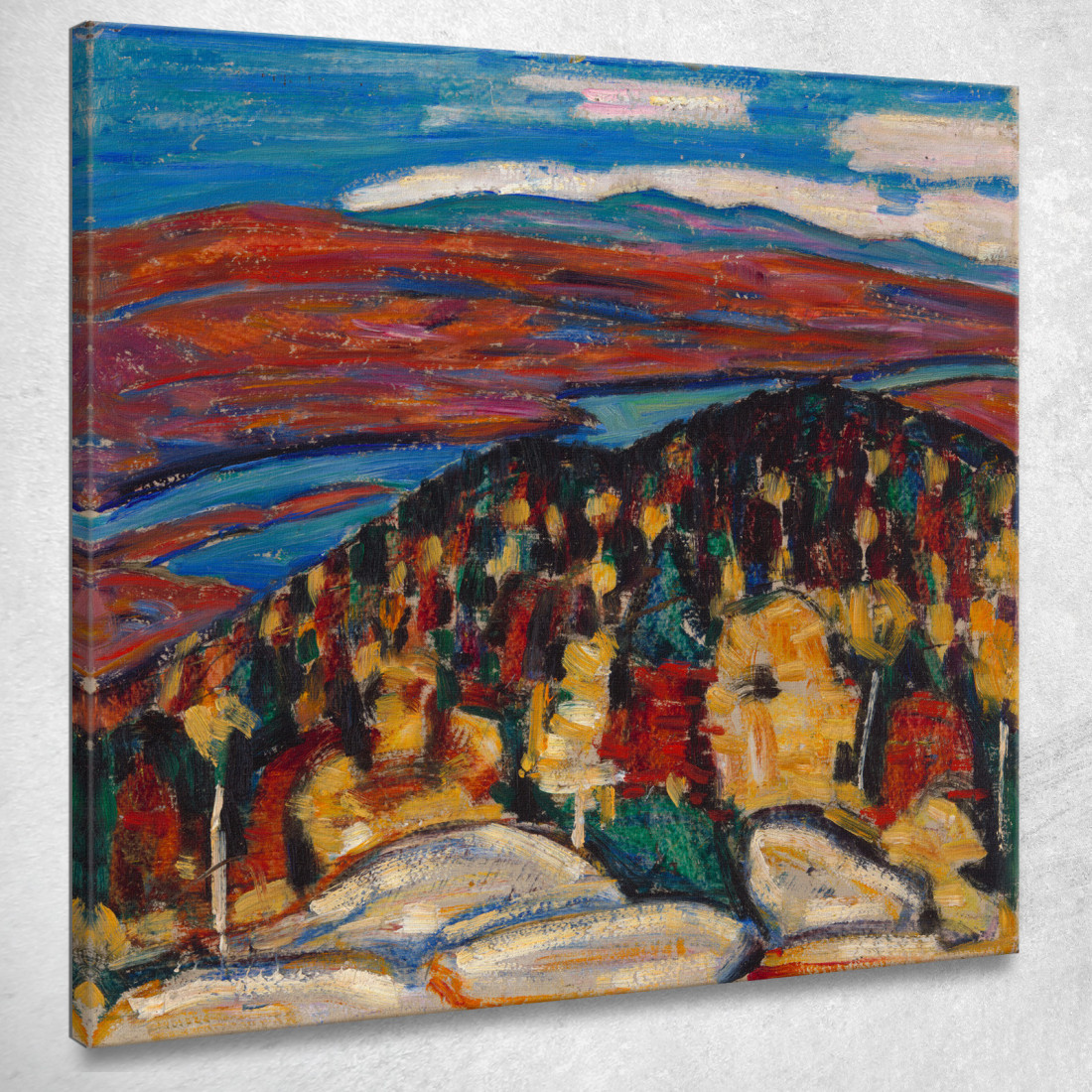 Paesaggio N. 26 Marsden Hartley mhr13 quadro stampato su tela Paesaggio N. 26 Marsden Hartley mhr13 quadro stampato su tela