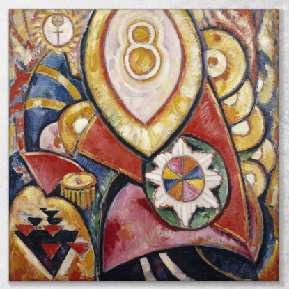 Dipinto N. 48 Marsden Hartley mhr24 quadro stampato su tela