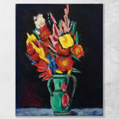 Natura Morta Con Fiori Marsden Hartley mhr44 quadro stampato su tela