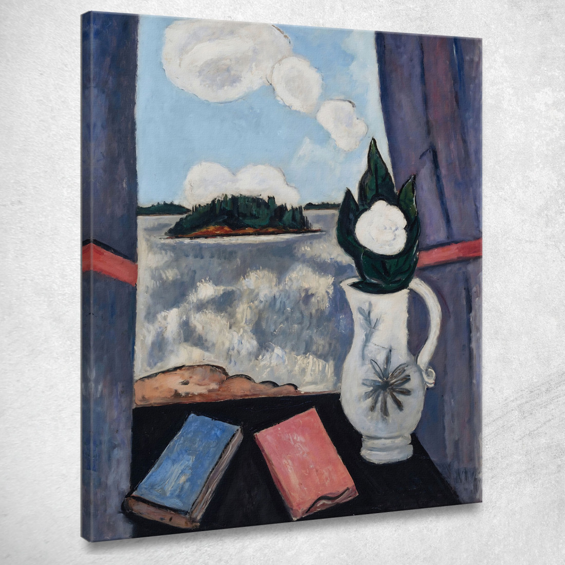 Finestra Estiva Sul Mare Marsden Hartley mhr47 quadro stampato su tela Finestra Estiva Sul Mare Marsden Hartley mhr47 quadro stampato su tela