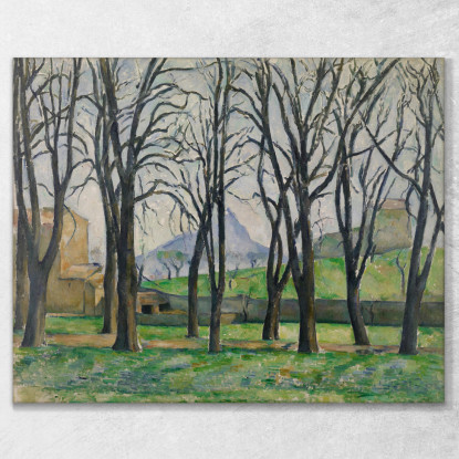 Castagneti A Jas De Bouffan Paul Cézanne pcz17 quadro stampato su tela