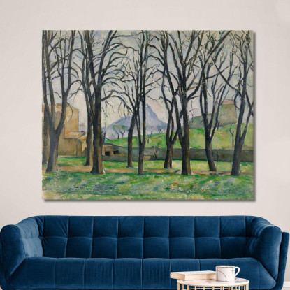 Castagneti A Jas De Bouffan Paul Cézanne pcz17 quadro stampato su tela
