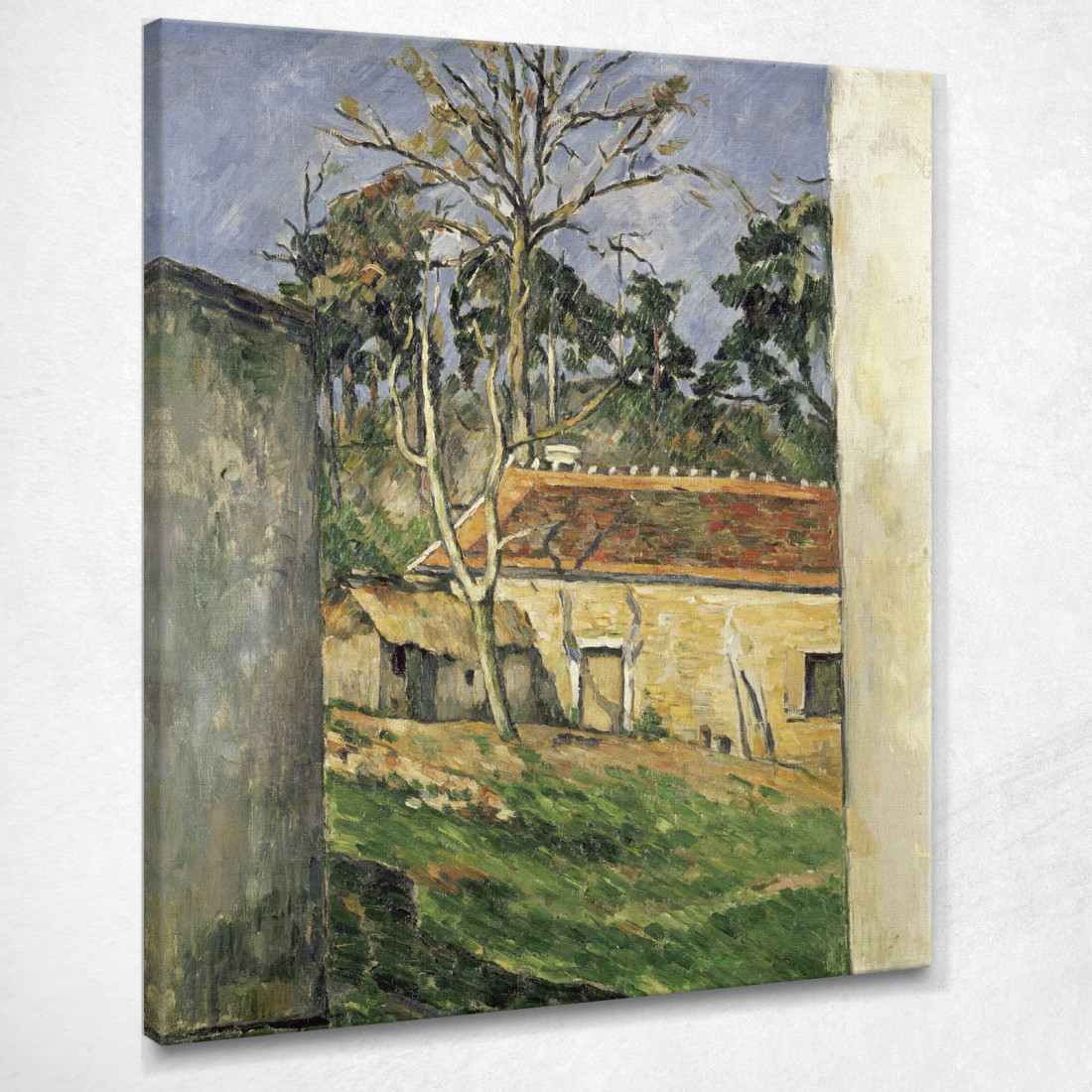 Cortile Paul Cézanne pcz23 quadro stampato su tela Cortile Paul Cézanne pcz23 quadro stampato su tela