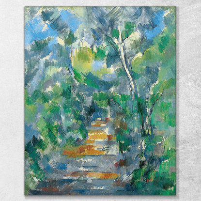 Scena Della Foresta Paul Cézanne pcz25 quadro stampato su tela