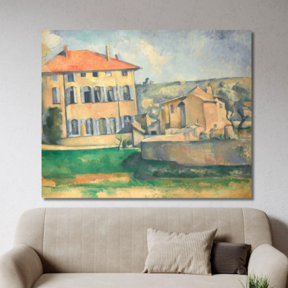Casa Ad Aix Paul Cézanne pcz33 quadro stampato su tela
