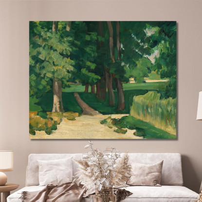Il Vialetto Al Jas De Bouffan Paul Cézanne pcz40 quadro stampato su tela