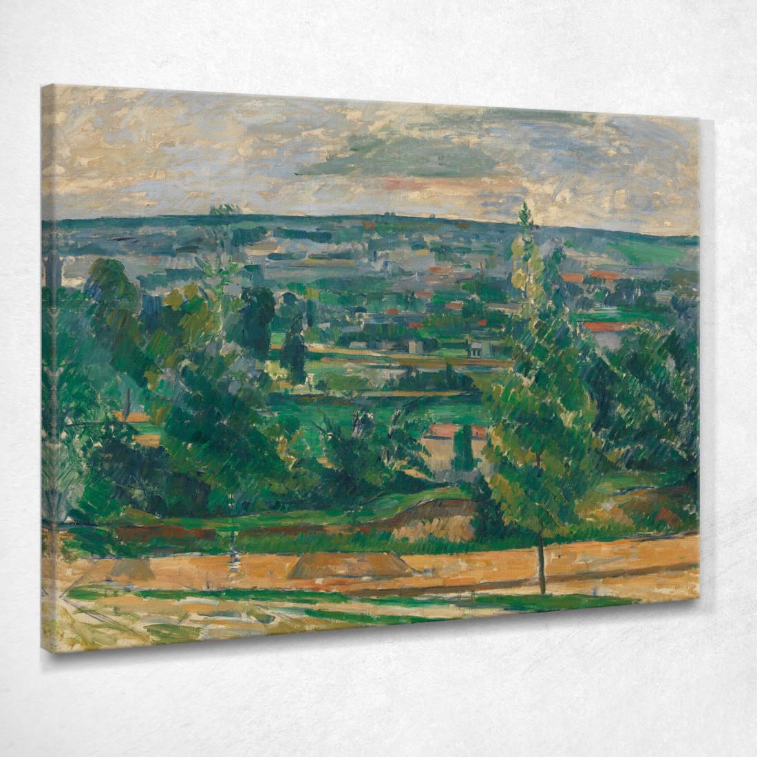 Paesaggio Da Jas De Bouffan Paul Cézanne pcz43 quadro stampato su tela Paesaggio Da Jas De Bouffan Paul Cézanne pcz43 quadro stampato su tela
