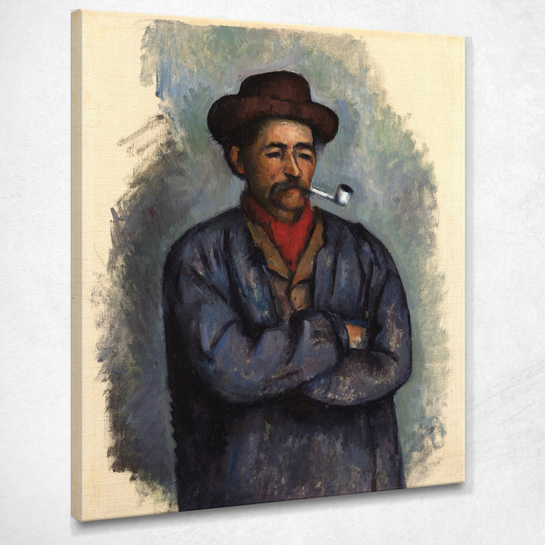 L'Uomo Con La Pipa Paul Cézanne pcz57 quadro stampato su tela L'Uomo Con La Pipa Paul Cézanne pcz57 quadro stampato su tela
