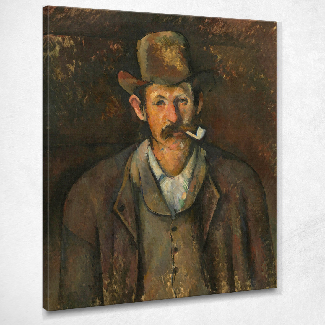 L'Uomo Con La Pipa Paul Cézanne pcz58 quadro stampato su tela L'Uomo Con La Pipa Paul Cézanne pcz58 quadro stampato su tela