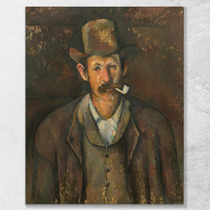 L'Uomo Con La Pipa Paul Cézanne pcz58 quadro stampato su tela