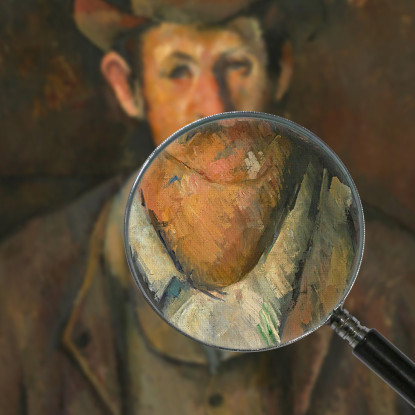 L'Uomo Con La Pipa Paul Cézanne pcz58 quadro stampato su tela
