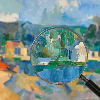 Sulle Rive Di Un Fiume Paul Cézanne pcz70 quadro stampato su tela