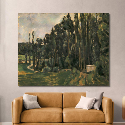 Pioppi Paul Cézanne pcz73 quadro stampato su tela