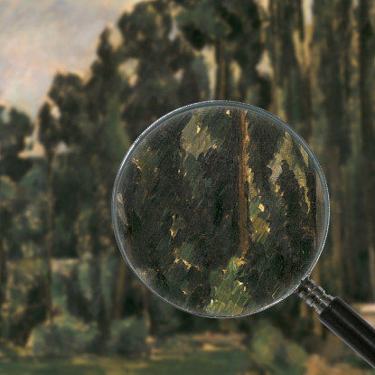 Pioppi Paul Cézanne pcz73 quadro stampato su tela