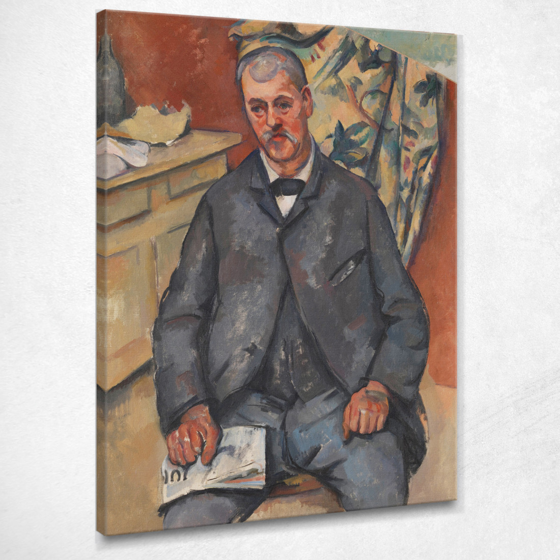 Uomo Seduto Paul Cézanne pcz81 quadro stampato su tela Uomo Seduto Paul Cézanne pcz81 quadro stampato su tela