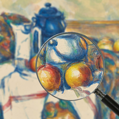 Natura Morta Con Vaso Blu Paul Cézanne pcz92 quadro stampato su tela