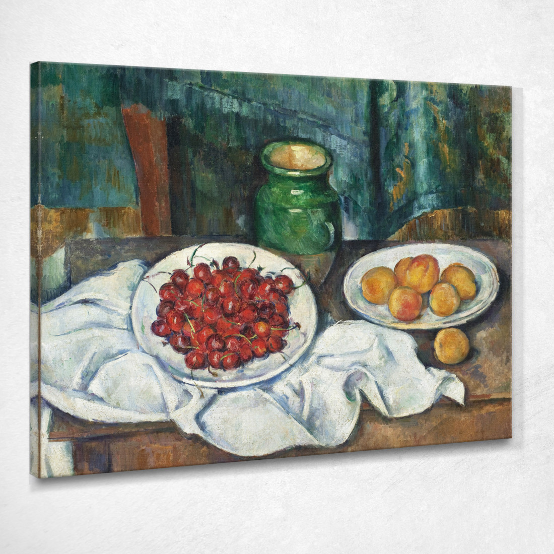 Natura Morta Con Ciliegie E Pesche Paul Cézanne pcz93 quadro stampato su tela Natura Morta Con Ciliegie E Pesche Paul Cézanne pcz93 quadro stampato su tela