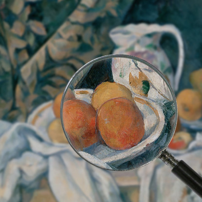 Natura Morta Con Tenda E Brocca Fiorita Paul Cézanne pcz95 quadro stampato su tela
