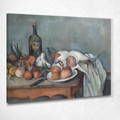 Natura Morta Con Cipolle Paul Cézanne pcz100 quadro stampato su tela
