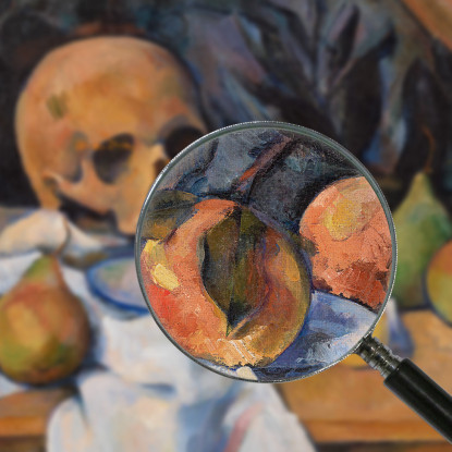 Natura Morta Con Teschio Paul Cézanne pcz102 quadro stampato su tela