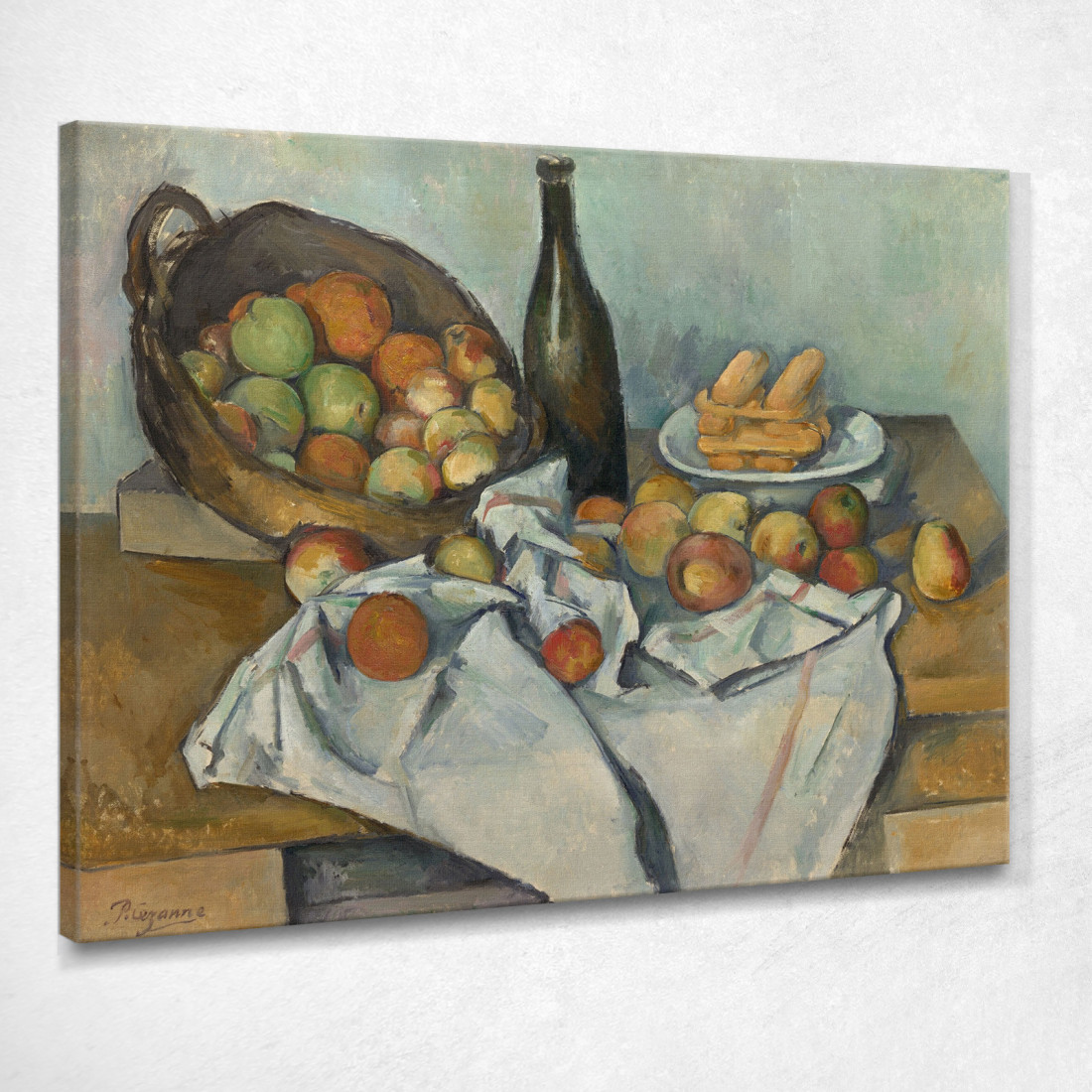 Il Cesto Di Mele Paul Cézanne pcz105 quadro stampato su tela Il Cesto Di Mele Paul Cézanne pcz105 quadro stampato su tela