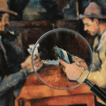 I Giocatori Di Carte Paul Cézanne pcz109 quadro stampato su tela